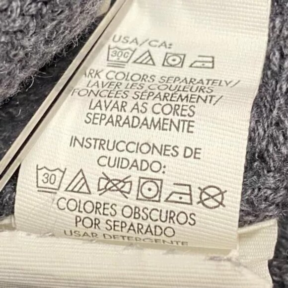 Calvin Klein Jeans Men's XL Sweater Dark Gray Half Zip Mock Neck CK Logo Zipper - Picture 9 of 14